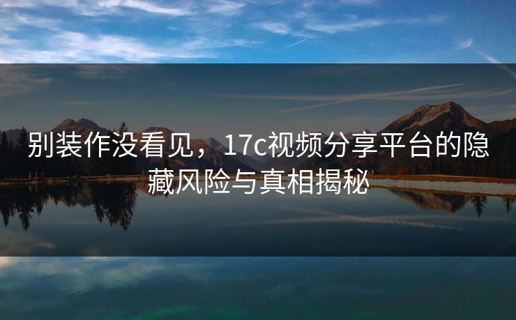 别装作没看见，<strong>17C</strong>视频分享平台的隐藏风险与真相揭秘