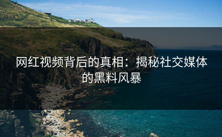 网红视频背后的真相：揭秘社交媒体的黑料风暴