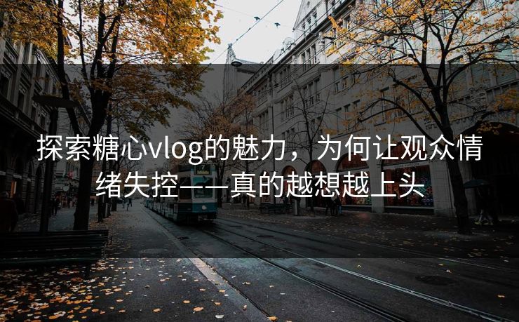探索糖心vlog的魅力，为何让观众情绪失控——真的越想越上头